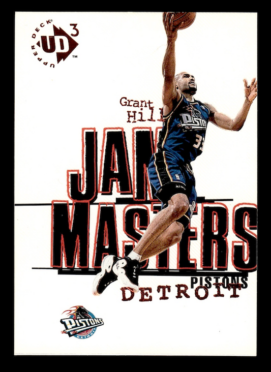 1997 Upper Deck UD3 Grant Hill Detroit Pistons 3 Jam Masters Red Foil