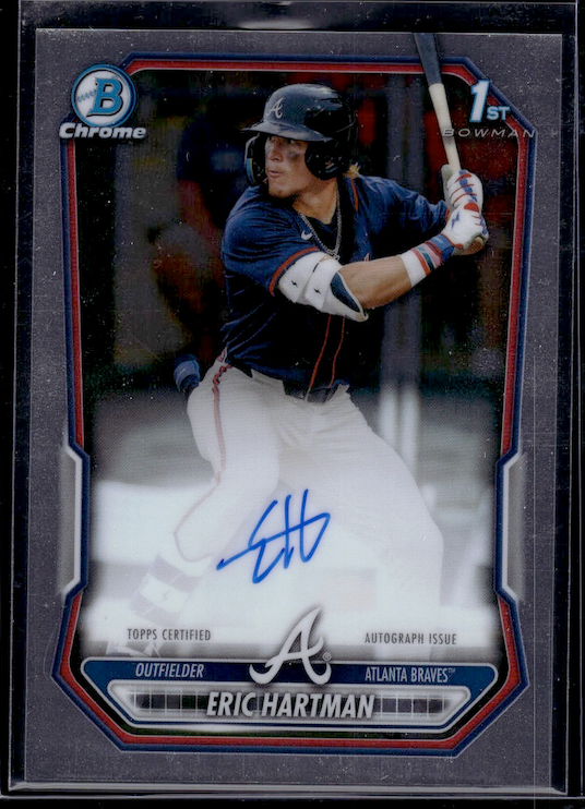 2026 Bowman Chrome Prospect Autographs #CPAEHA Eric Hartman (Braves) NM+