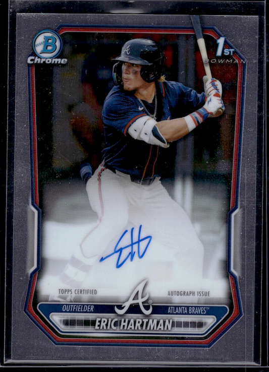 2026 Bowman Chrome Prospect Autographs #CPAEHA Eric Hartman (Braves) NM+