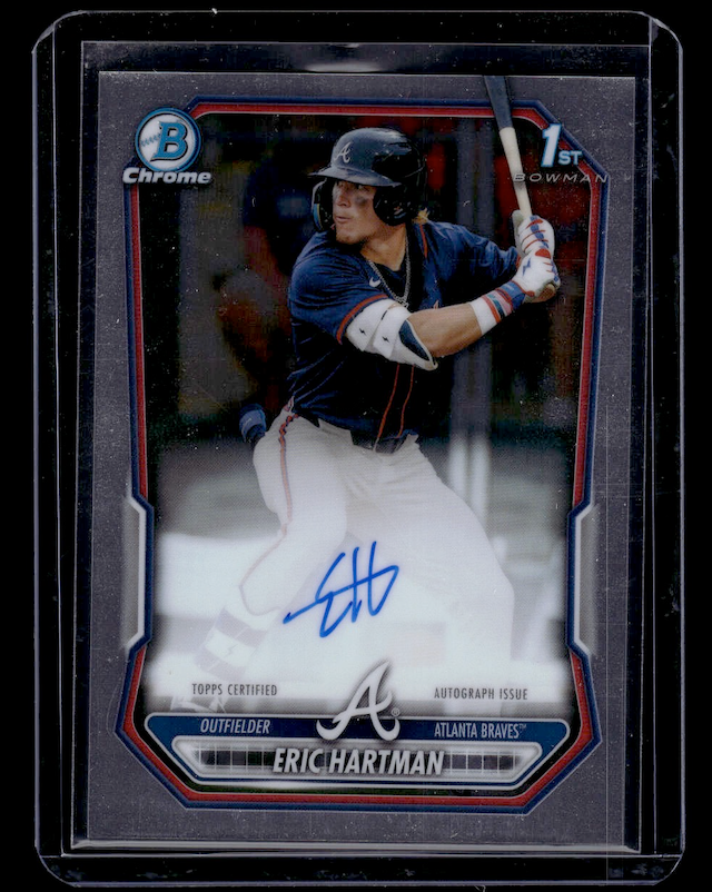 2026 Bowman Chrome Prospect Autographs #CPAEHA Eric Hartman (Braves) NM+