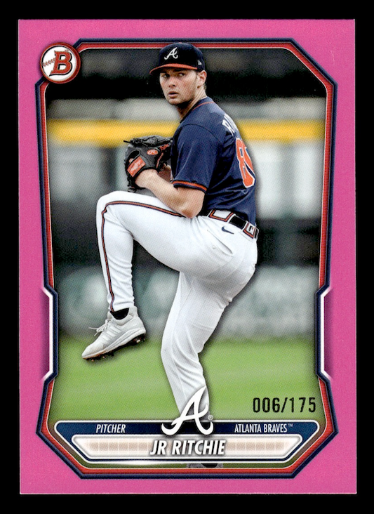 2026 Bowman JR Ritchie #BP-123 Pink Paper #'d /175 (Atlanta Braves)