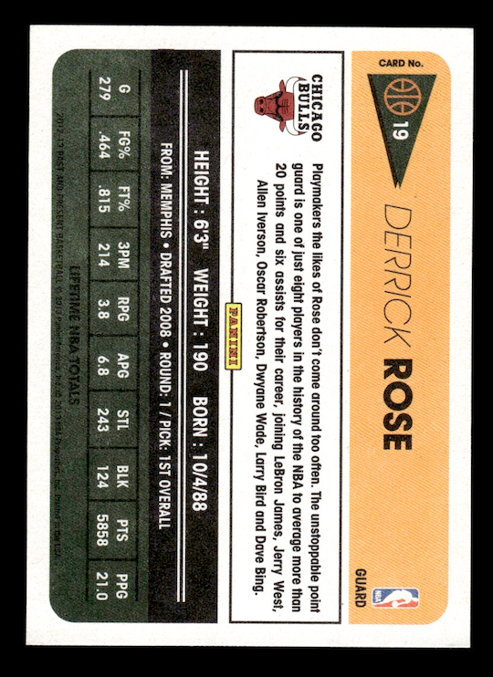 2012-13 Panini Past and Present #19 Derrick Rose (Chicago Bulls)