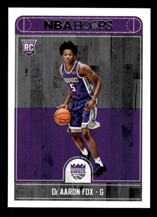 2017-18 Hoops #255 De'Aaron Fox RC (Sacramento Kings) NM