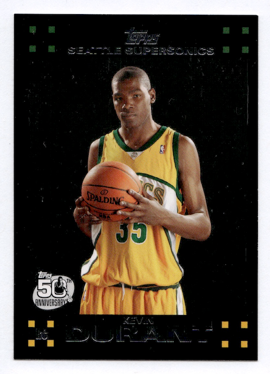 2007-08 Topps #112 Kevin Durant Rookie RC (Seattle Supersonics) NM