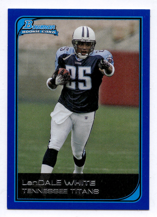 2006 Bowman Blue #116 LenDale White (RC) #'d /500 (Tennessee Titans) NM