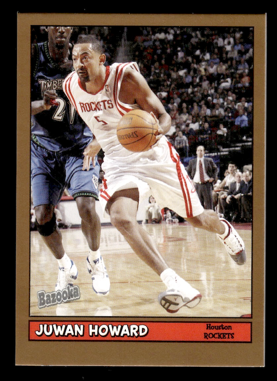 2005-06 Bazooka Gold #133 Juwan Howard (Houston Rockets)