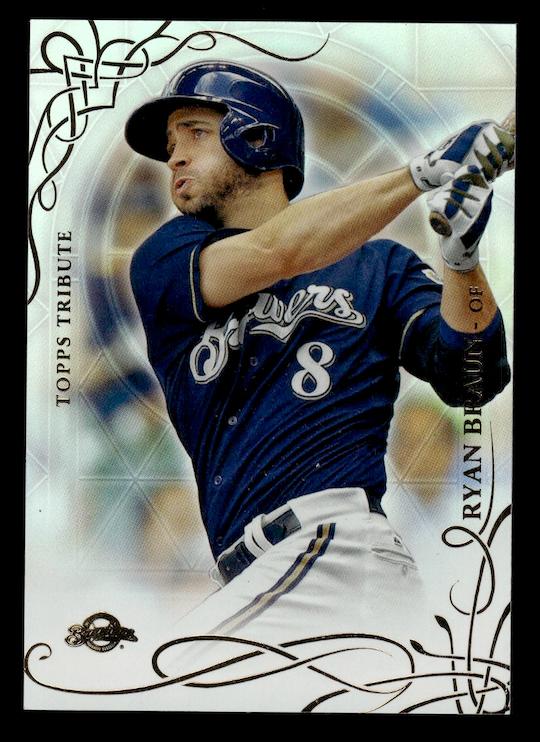 2015 Topps Tribute #78 Ryan Braun (Milwaukee Brewers) NM+