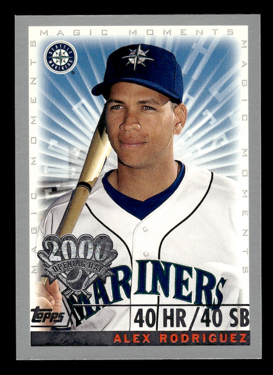 2000 Topps Opening Day #164 A.Rodriguez MM 40/40 (Seattle Mariners)