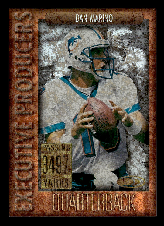 1999 Donruss Executive Producers #EP1 Dan Marino #'d 2693/3497 (Miami Dolphins)