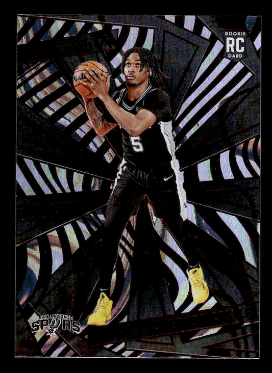 2024-25 Panini Revolution Fractal #116 Stephon Castle (San Antonio Spurs) (Copy)