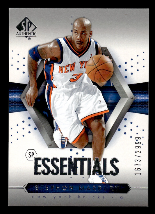 2004-05 SP Authentic #118 Stephon Marbury #'d /2999 (New York Knicks)