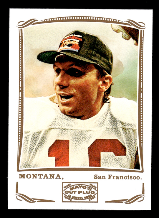2009 Topps Mayo #125 Joe Montana (San Francisco 49ers)