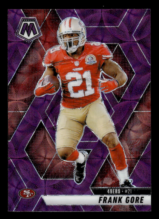 2025 Panini Mosaic Purple Scope #137 Frank Gore (San Francisco 49ers)