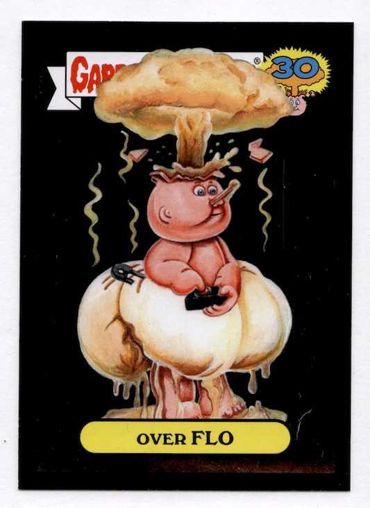 2015 Topps Garbage Pail Kids 30th Anniversary Black #DPMB7a Over Flo