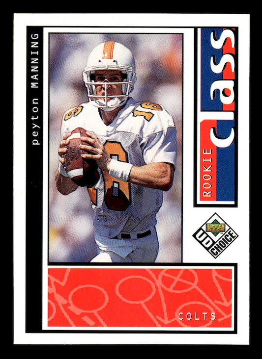 1998 UD Choice #193 Peyton Manning RC (Indianapolis Colts)