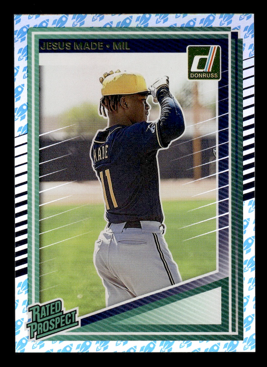 2025 Donruss Rockets #162 Jesus Made Rated Rookie (Milwaukee Brewers)
