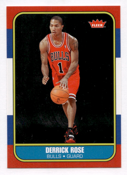 2008-09 Fleer 1986-87 Rookies #86R163 Derrick Rose (Chicago Bulls)