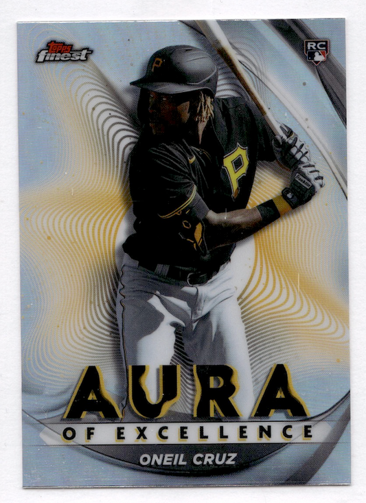 2022 Finest Aura of Excellence #AEOC Oneil Cruz (Pittsburgh Pirates)