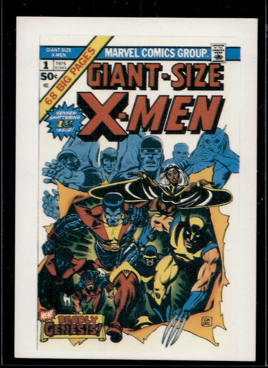 1990 Marvel Comic Images X-Men Covers Series I Card #1 Giant-Size #1