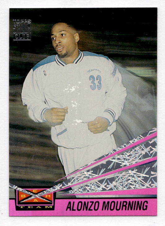 1993-94 Stadium Club Beam Team #10 Alonzo Mourning (Charlotte Hornets)
