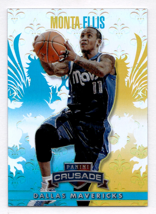 2013-14 Panini Crusade Insert Teal #100 Monta Ellis #'d /249 (Mavericks)