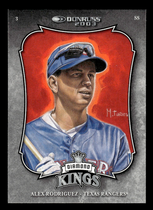 2003 Donruss #8 Alex Rodriguez Diamond Kings (Texas Rangers)