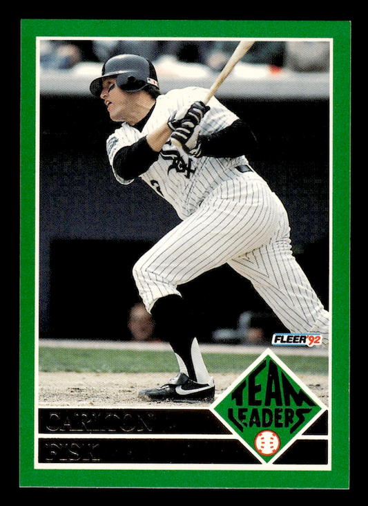1992 Fleer Team Leaders #4 Carlton Fisk (Chicago White Sox)