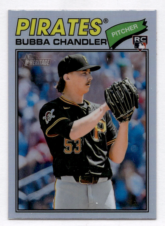 2026 Topps Heritage Chrome Refractors #265 Bubba Chandler RC (Pirates)