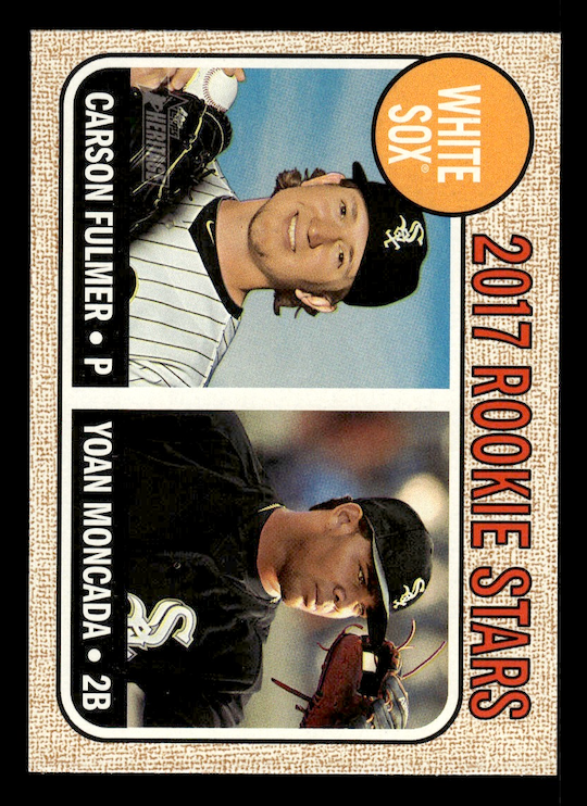 2017 Topps Heritage #117A Carson Fulmer RC/Yoan Moncada RC (White Sox)