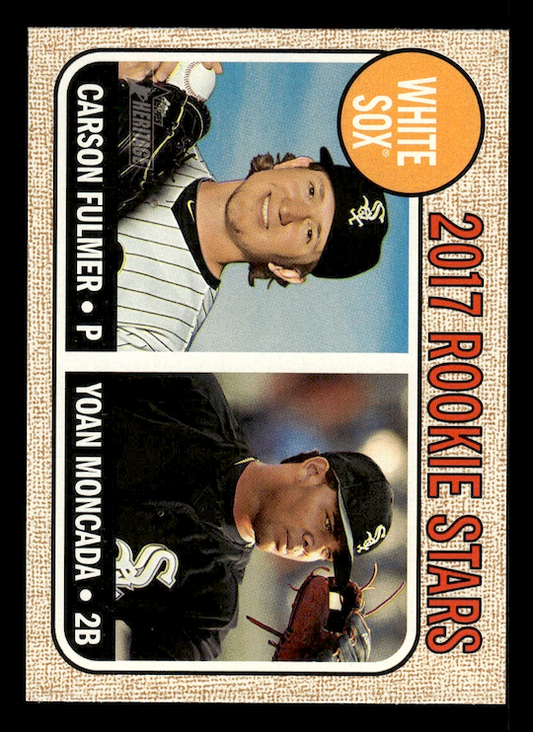 2017 Topps Heritage #117A Carson Fulmer RC/Yoan Moncada RC (White Sox)