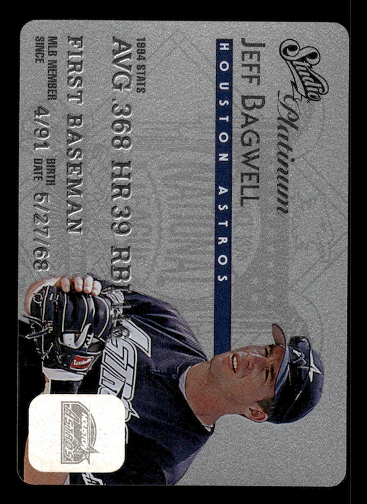 1995 Studio Platinum Series #2 Jeff Bagwell (Houston Astros)