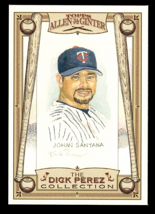 2006 Topps Allen and Ginter Dick Perez #17 Johan Santana (Minnesota Twins)