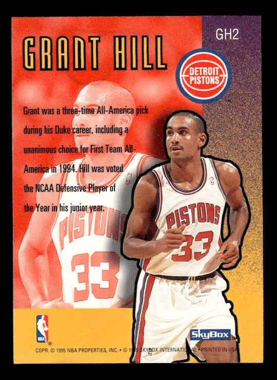 1994-95 SkyBox Premium Grant Hill #GH2 (Detroit Pistons)