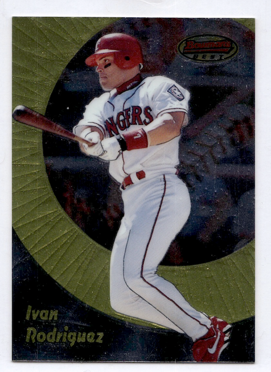 1998 Bowman's Best #82 Ivan Rodriguez (Texas Rangers)