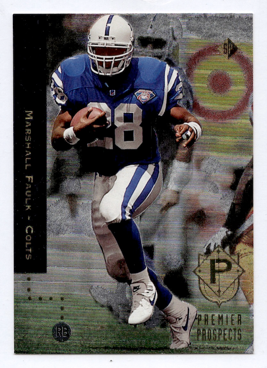 1994 SP Die Cuts #3 Marshall Faulk Premier Prospects (Indianapolis Colts)