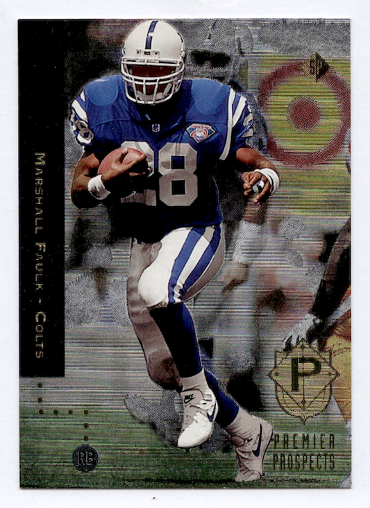 1994 SP Die Cuts #3 Marshall Faulk Premier Prospects (Indianapolis Colts)