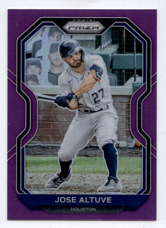 2021 Panini Prizm Prizms Purple #179 Jose Altuve (Houston Astros)
