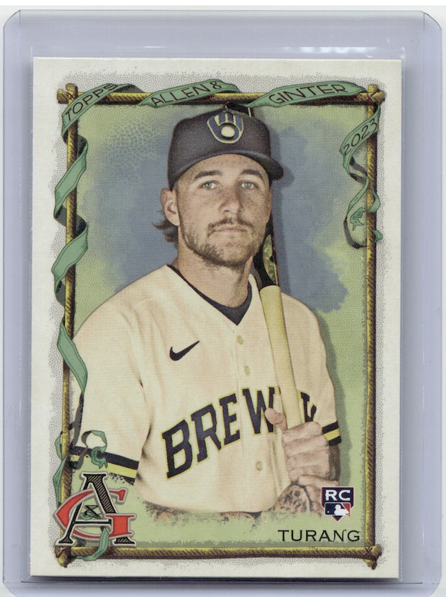 2023 Topps Allen and Ginter #292 Rookie Brice Turang (Milwaukee Brewers)