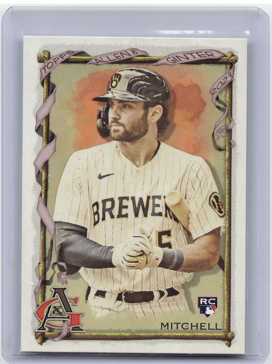 2023 Topps Allen and Ginter #117  Rookie Garrett Mitchell Rookie (Milwaukee Brewers)