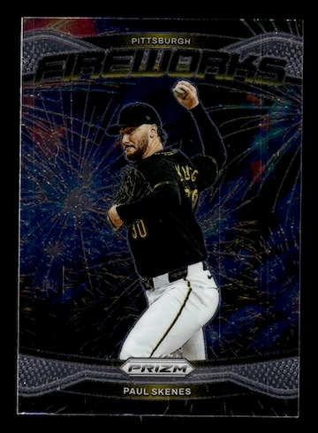 2025 Panini Prizm Fireworks #2 Paul Skenes (Pittsburgh Pirates)