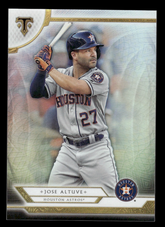 2018 Topps Triple Threads #41 Jose Altuve (Houston Astros)