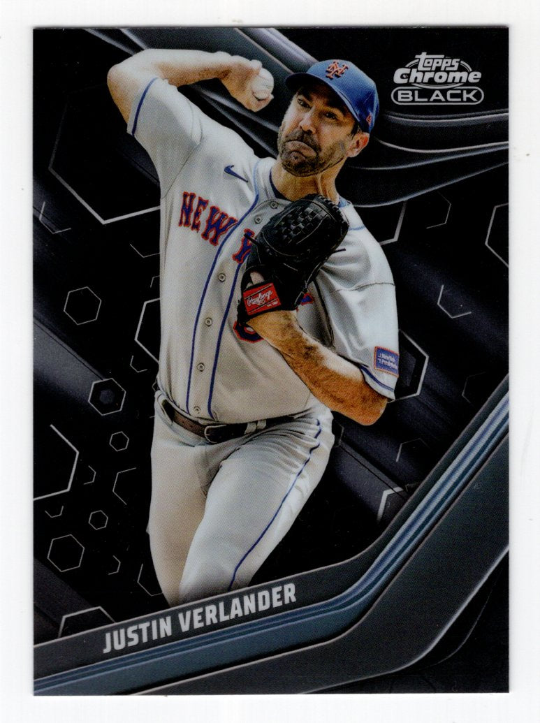 2023 Topps Chrome Black  #35 Justin Verlander (New York Mets)