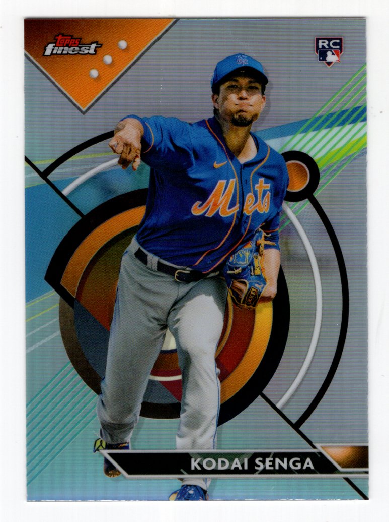 2023 Topps Finest Baseball #74 Kodai Senga Rookie Refractor (New York Mets)