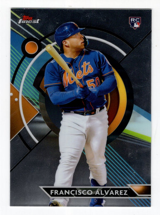 2023 Topps Finest Base RC #86 Francisco Alvarez (New York Mets)