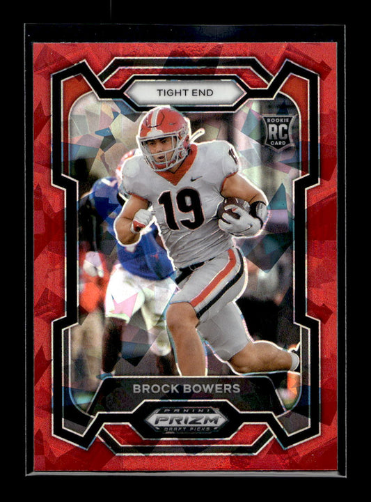2024 Panini Prizm Draft Picks Prizms Red Ice #107 Brock Bowers