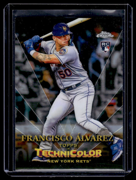 2023 Topps Chrome "Topps in Technicolor" #TT-25 Franscisco Alvarez Rookie RC (New York Mets)