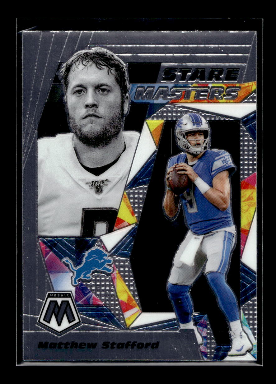 2020 Panini Mosaic Stare Masters #SM19 Matthew Stafford (Detroit Lions)