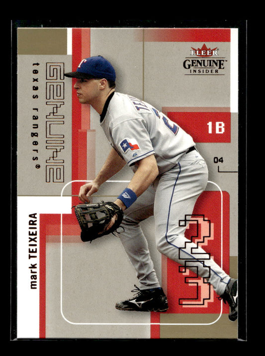 2004 Fleer Genuine Insider #19 Mark Teixeira (Texas Rangers)