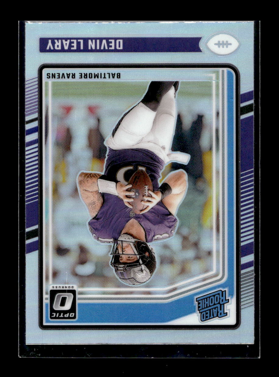 2024 Donruss Optic Holo #227 Devin Leary Rated Rookie (Baltimore Ravens)