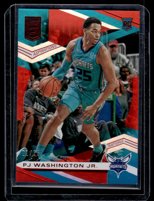 2019-20 Donruss Elite #112 PJ Washington Jr. Aspirations #'d /75 (Charolette Hornets)